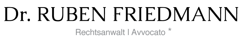 DR. FRIEDMANN | RECHTSANWALT | AVVOCATO